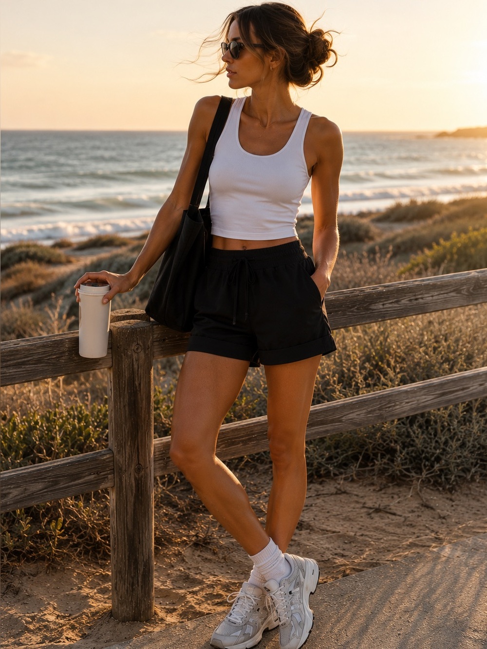 Zella Take a Hike Cuffed Pocket Shorts Black XS